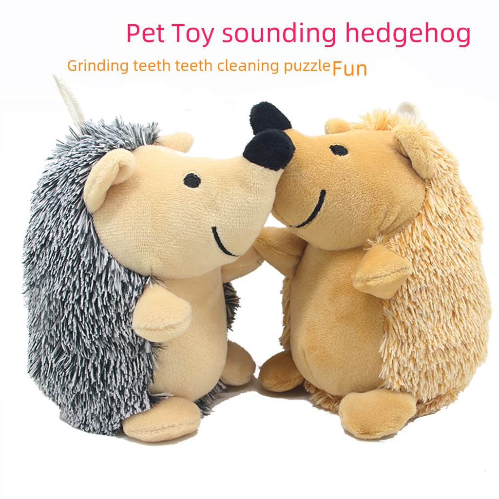 Hot Pet Vocal Toy Hedgehog Dog Relieving Bite Plush Hedgehog Toy Supplies