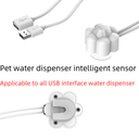 Pet water dispenser smart sensor infrared radar induction cat close to automatic running water feeding power saving mute