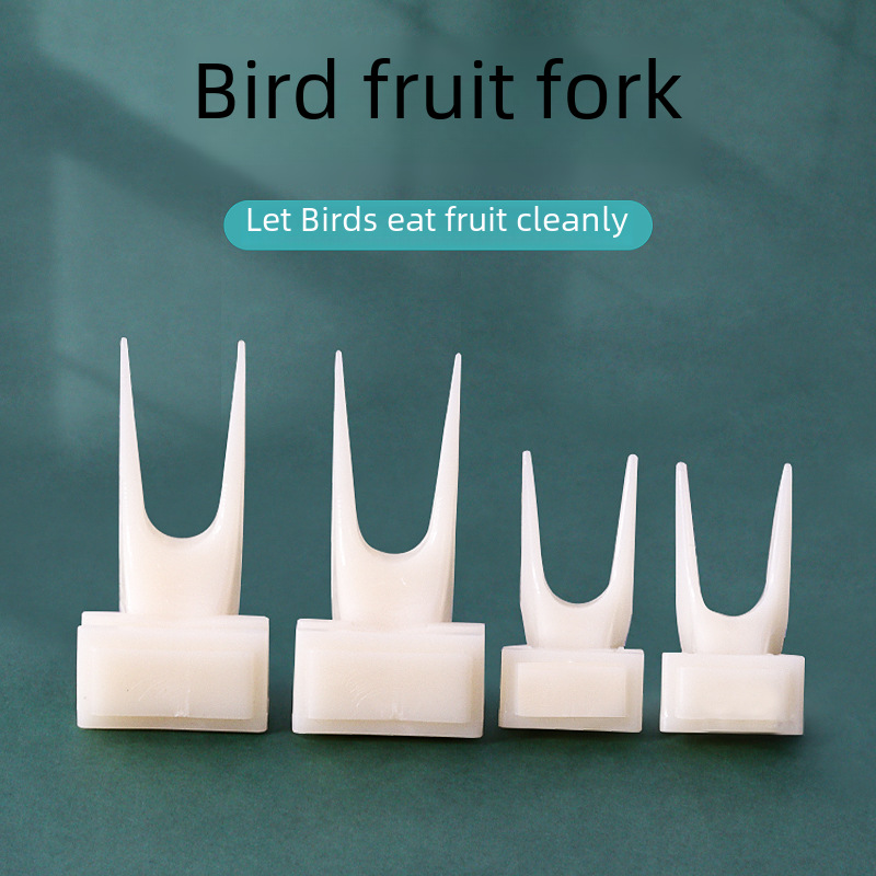 Bird Fruit Fork Vegetable Clip Parrot Bird Fork Plastic Bird Toy Bird Cage Bird Feeder Bird Supplies Utensils