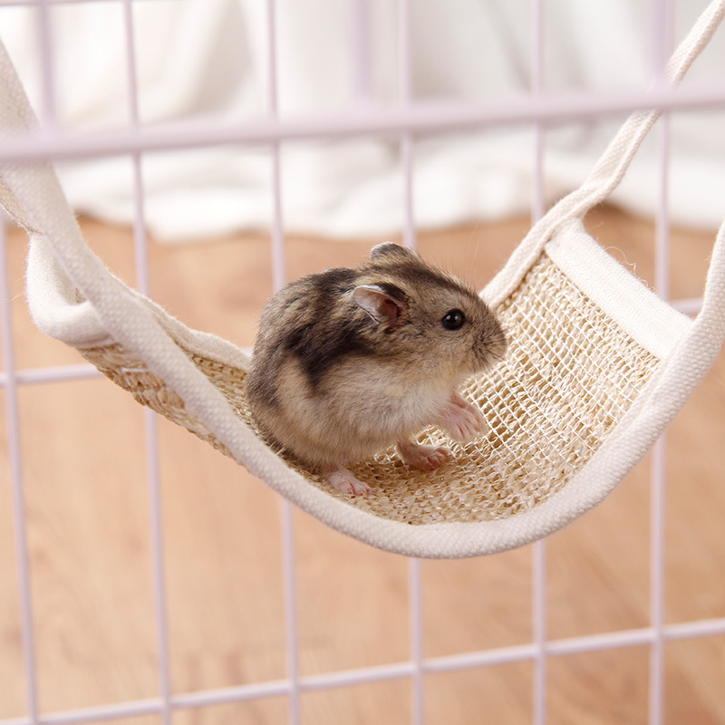 Small pet hammock hamster straw nest mat swing bed mat honey bag shrew game bed sleeping nest four seasons universal cool