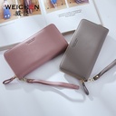 foreveryoung ladies wallet long wallet zipper mobile phone bag clutch pu coin purse wholesale