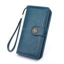 Fashion Women's Coin Purse New Oil Wax Leather Handbag Long Zipper Mobile Phone Bag Card Bag Coin Bag H181