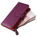 Hot Sale Candy Color Genuine Leather Women's Wallet Multi-Card Holder Multi-Card Wallet Clutch