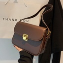 Textiles Women's Bag Women's New Fashionable Simple Crossbody Bag Retro Western Style Shoulder Small Square Bag