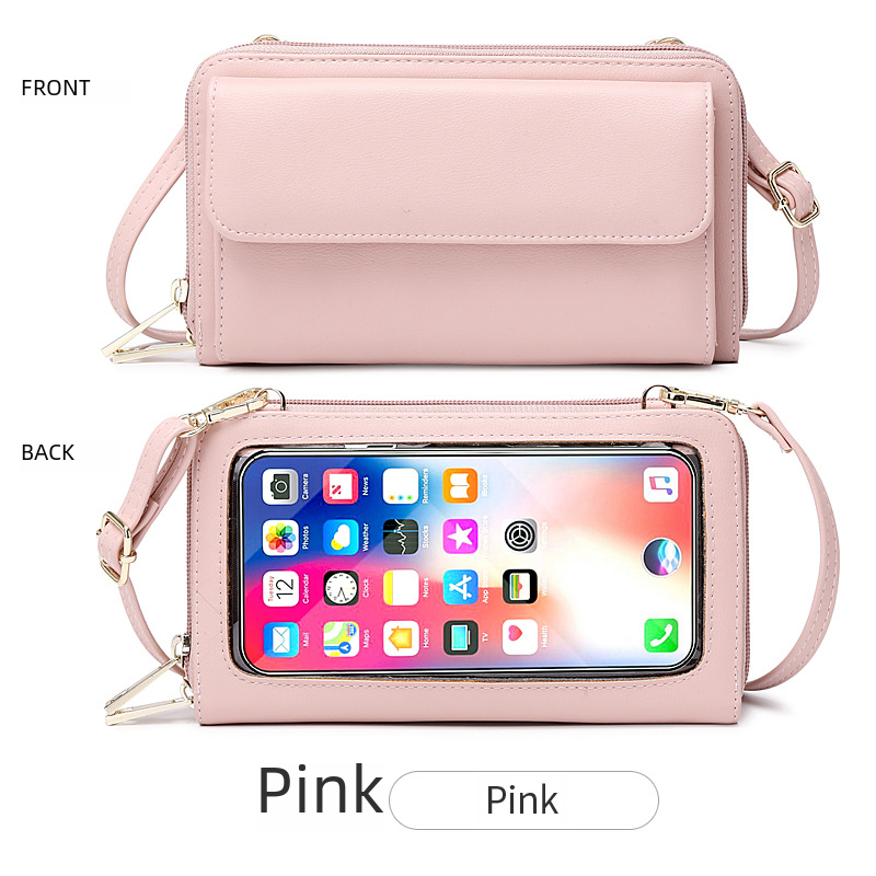 Touch Screen Mobile Phone Bag Crossbody Mini Bag New RFID Anti-theft Brush Wallet Women's Long All-match Women's Bag