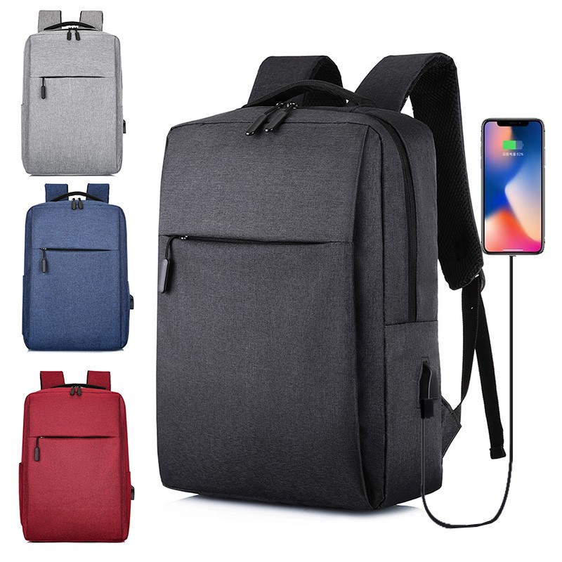 Factory Spot Thickened Backpack Backpack Computer Backpack Casual Bag Large Capacity Multi-Layer Zipper USB Business Bag