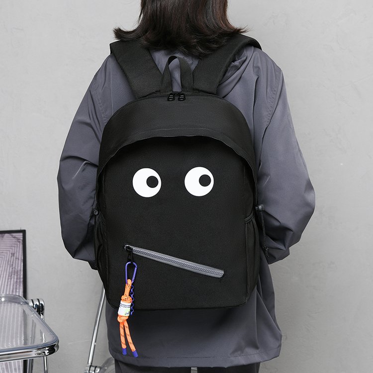 New Student Backpack Korean Style Personality Monster Junior High School Campus Schoolbag Large Capacity Computer Backpack Wholesale