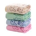 Wholesale microfiber small towel cartoon printing thickened absorbent lint-free children's towel gift wash towel