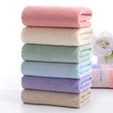 Factory wholesale coral fleece towel face adult face towel soft absorbent not easy to lose hair logo gift