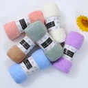 Factory wholesale warp knitted coral fleece towel thickened soft absorbent lint adult face wash gift Towel logo