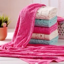 Microfiber bath towel 300g 70*140 printed rabbit bath towel soft absorbent lint gift bath towel