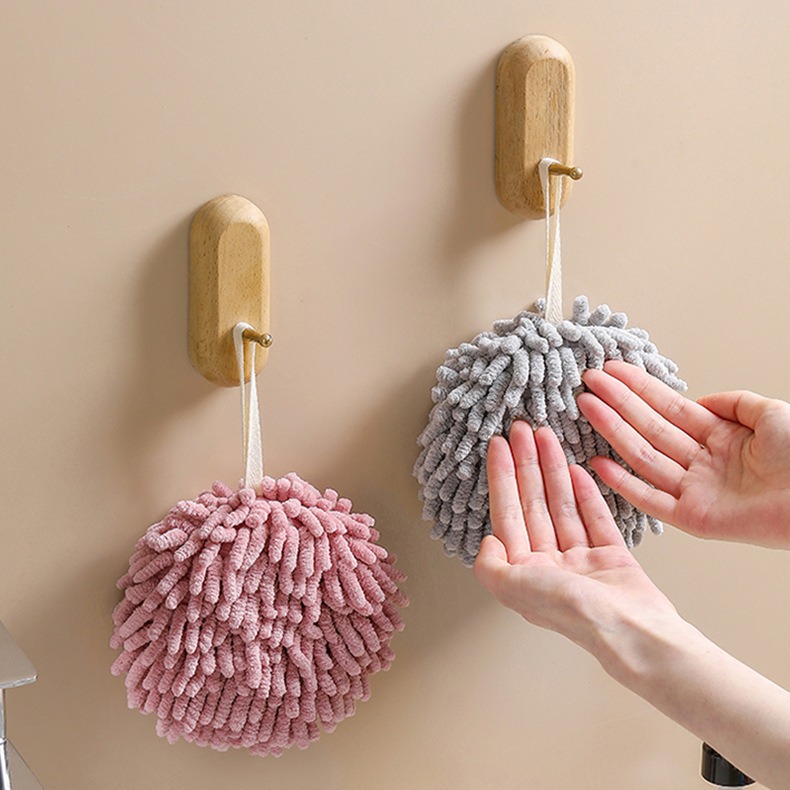 Household Cleaning Chenille Wipe Handball Creative Kitchen Supplies Hanging Multifunctional Hand Towel Absorbent Quick-drying