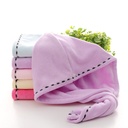 Microfiber cute shower cap dry hair cap Women's thickened super absorbent quick-drying Baotou dry hair towel manufacturers wholesale