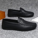 British Boys Men's Shoes Soft-soled Leather Men's Lefu Shoes Men's Thick-soled Spring Spiritual Men's Wear-resistant Formal Wear
