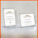 A4 acrylic crystal photo frame table wholesale picture frame business license photo frame plexiglass authorization letter certificate frame