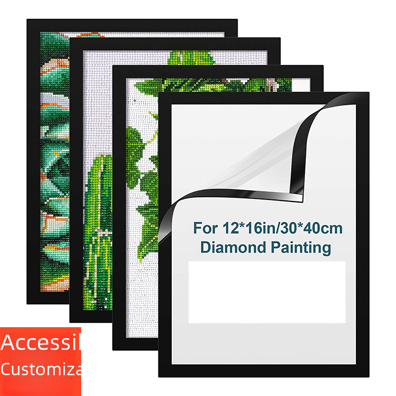 best selling diamond painting 30 x 40 frame magnetic magnetic art frame pvc wall stickers photo frame spot wholesale