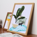 Simple photo frame table 5 inch 6 7 inch 8 inch 10 inch a4 manual diy puzzle frame large size wooden picture frame wholesale