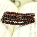 Red sandalwood online shop small gift binding 3 circles 108 beads bracelet wholesale 6mm activities to give beads bracelet