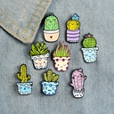 Korean fashion versatile accessories cartoon alloy Cactus Cactus ball fleshy brooch pin creative new