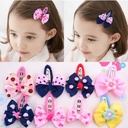 Korean Children's Fabric Bow Children's Hairpin Hair Accessories Korean Girls' Headwear BB Clip Baby Headwear