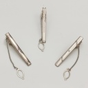 Spot wholesale formal business tie clip men's simple fashion silver tie clip workplace meeting tie accessories