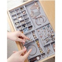 Spot wholesale single-layer jewelry box flannel earrings display tray ring earrings small ring plate