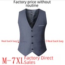 Men's Vest New Slim-fit Korean Style Men's Work Clothes Suit Vest Men's Best Man Business Wear Cut-shoulder Men's Vest