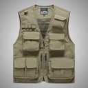 2019 Vest Workwear Multi-Pocket Vest Men's Thin Outdoor Vest Breathable Outdoor Sports Vest