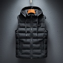 1808 factory direct men's vest cotton-padded jacket Korean slim coat thick warm vest men's clothing