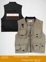 Spring and Autumn Outdoor Quick-drying Volunteers Advertising Work Horse Clip Outer Wear Waistcoat Photography Fishing Multi-pocket Vest Men's Vest
