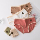 Tinvia Morandi Color Women's Underwear Women's Cotton Crotch Mid-Waist Large Size Comfortable Briefs