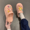 New Style Cute Cartoon Girl's Cave Shoes Women's Summer Shoes with Shoes on Shoes with Shoes for Outer Wear Non-slip Deodorant Cave Shoes