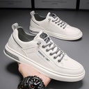 Men's Shoes Spring White Shoes Men's Korean-style Trendy All-match Low-top Trendy Shoes Sports Student Casual Sneakers
