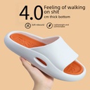 Extra Thick Shoes Men's Summer Shoes for Stomping Excrement and Feeling Home Wearing for Outer Wearing Bathroom Bathing Non-slip Couple Thick Slippers with Soft Bottom
