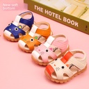 Summer new baby sandals baby shoes boys and girls Korean non-slip soft bottom toddler shoes size 15-19