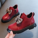 Girls Boots New Autumn and Winter Fashion Trendy Little Girls Princess Boots British Short Boots Children Leather Cotton Boots