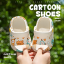 Fawn Milley New Children's Slippers Men and Women's Indoor Cute Soft Soft Bottom Bathroom Full Printed Children's Hole Shoes
