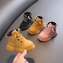 Children's Martin Boots Fall/Winter Children's Shoes Girls Baby Boots Small Yellow Boots Boys Casual Ankle Boots