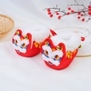 Lion-Wake Soft-Sole Tiger-Head Shoes Baby Boys and Girls Toddler Shoes Baby Tiger-Head Cloth Shoes Embroidered Warm Cotton Shoes