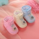 Yangyanghua Baby Shoes Soft Sole Baby Girl Toddler Shoes Spring and Autumn 0-1 Year Old Breathable Shoes Small High-top 801