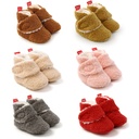Autumn and Winter Plush Baby Shoes Soft Sole Toddler Shoes Cotton Shoes Baby Shoes Soft Sole Shoes 0-1 Years Old Soft Sole Shoes M1982