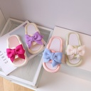 Children's Slippers Cute Bow Children's Slippers Baby's Soft-soled Sandals Home Shoes Outdoor Non-slip Small and Medium-sized Children's Slippers