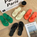 Fashion Clip Foot Casual Outerwear Flip-flops Women's G Colorful Non-slip Easy to Match Beach Shoes G Clip Slippers Women
