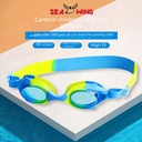 Children's swimming goggles HD anti-fog waterproof cartoon swimming glasses silicone goggles factory diving goggles