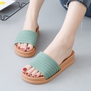 Slippers Women's Internet Celebrity Thick-soled Summer Slippers Women's Outwear Fashionable All-match New Women's Non-slip Hong Kong-style Platform Shoes