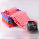 Direct contribution quality fiber folding yoga towel yoga non-slip mat towel thickened yoga towel posture line