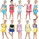 22 Summer Snow White Belle Princess Girls' Swimsuit Elomini Cinderella 4-year-old Split Swimsuit