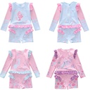 New Children's Swimsuit Women's One-Piece Lolita Style Princess Swimsuit Small and Large Girls Boxer Skirt Swimsuit