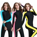 Explosive Women's one-piece swimsuit adult long-sleeved quick-drying surfing diving suit sunscreen slim hot spring couple swimsuit