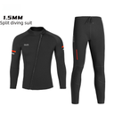 1.5mm Warm Diving Suit OUZO Split Diving Clothes Full Set Men's and Women's Long Sleeve Cold Sun Protection Surfing Clothes